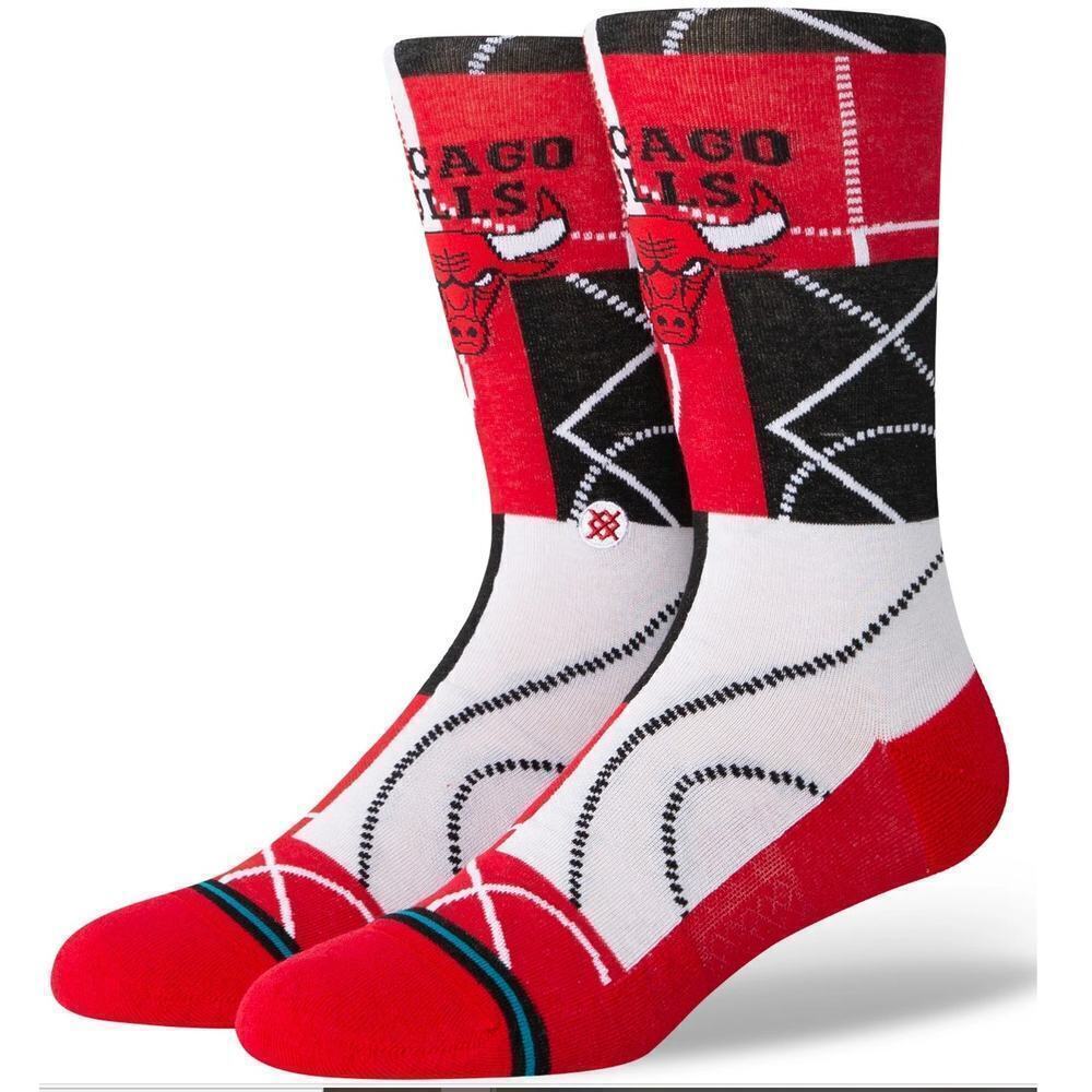NWT Stance NBA Chicago Bulls Cotton Crew Novelty Socks Basketball